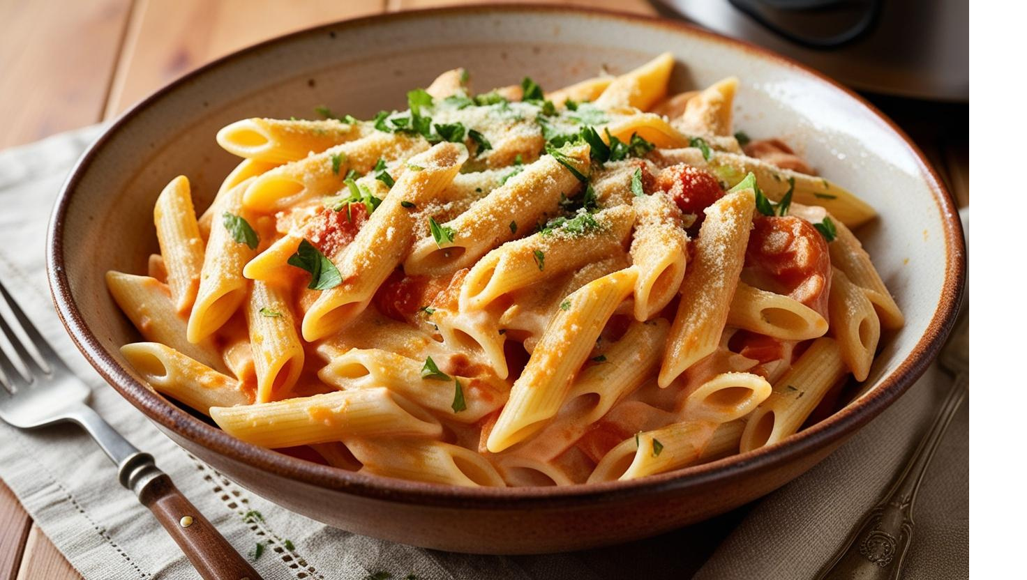 🍝 Macarrão de Panela de Pressão Rápido e Fácil: Receita Cremosa em 10 Minutos!